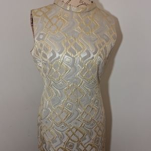 Vintage 60s brocade shift dress